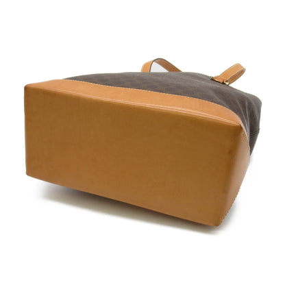Celine Tote Bag Brown PVC coated canvas