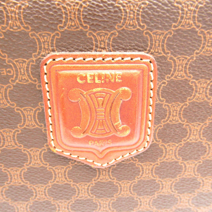 Celine Shoulder Tote Brown PVC coated canvas