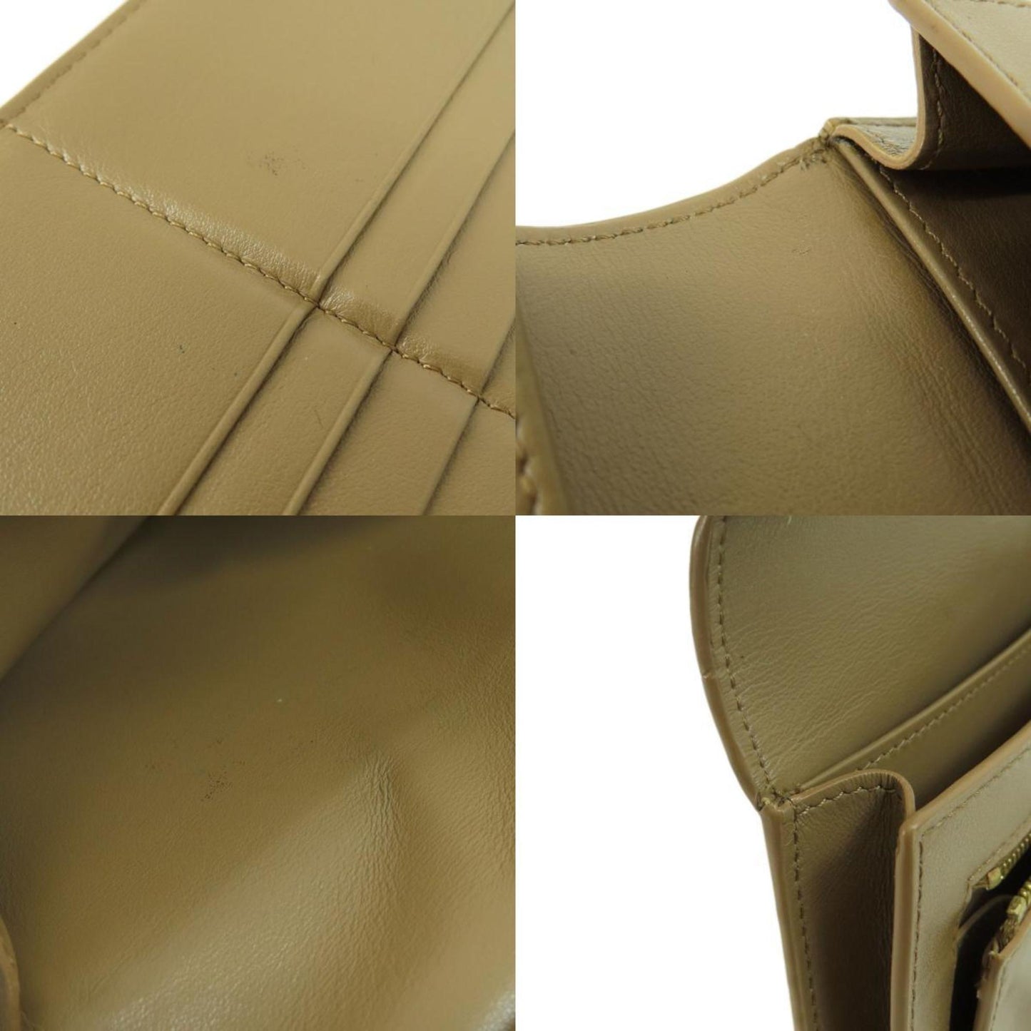 Celine Long Wallet Leather Ladies