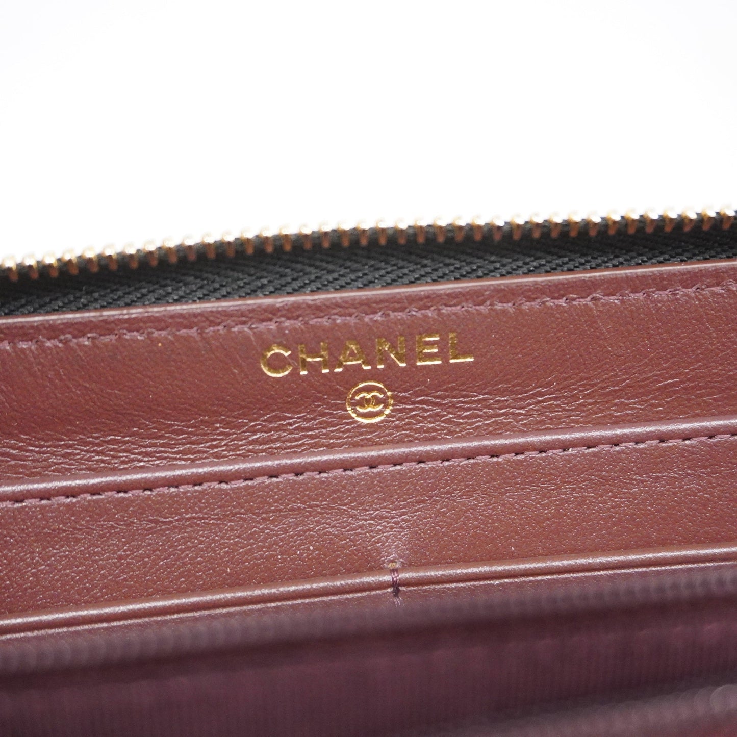 CHANEL  Matelasse Long Wallet Gold Hardware Caviar Leather Black