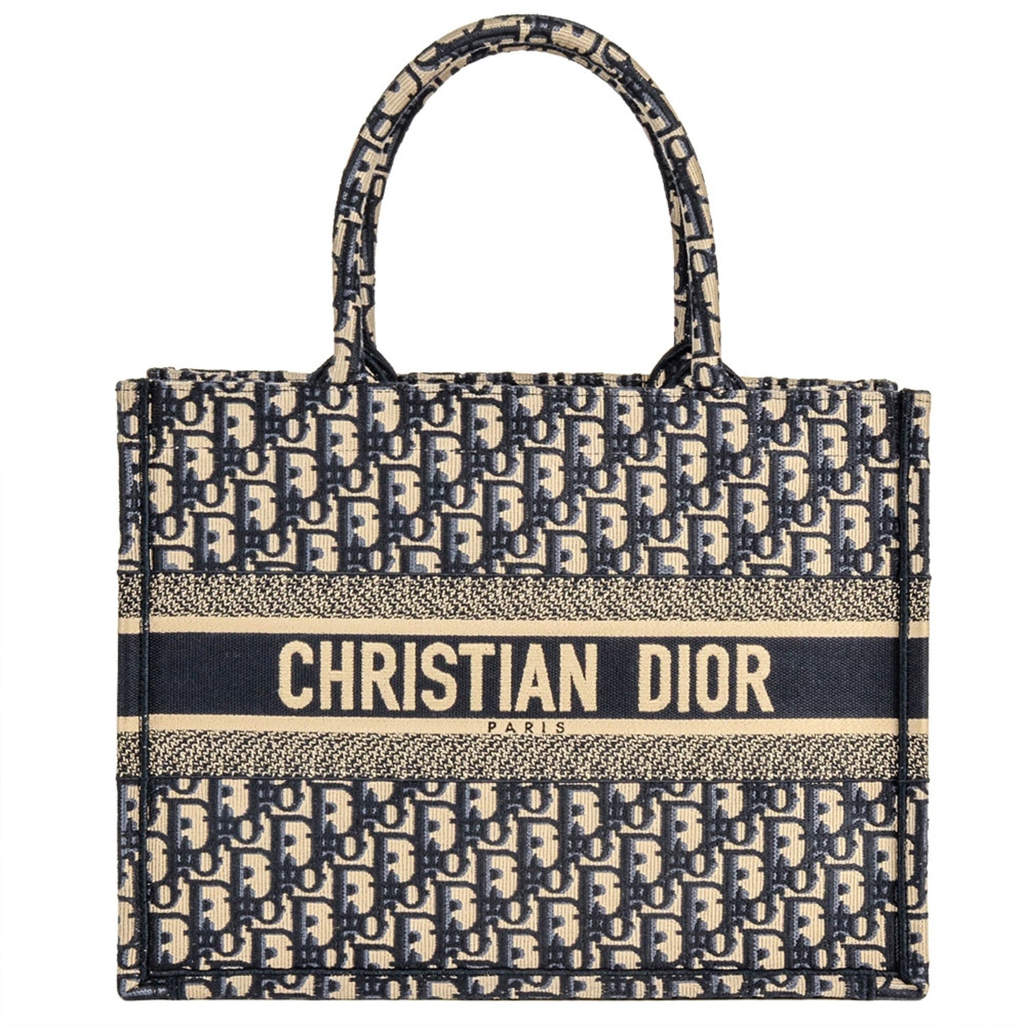 Christian Dior Navy Canvas Tote Bag ()