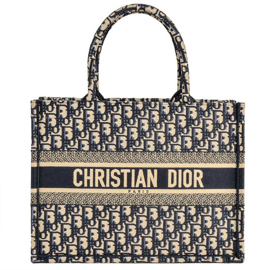 Christian Dior Navy Canvas Tote Bag ()