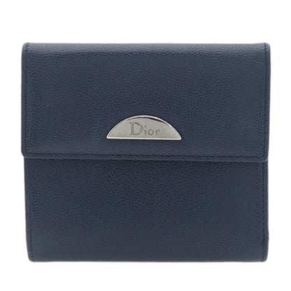 Christian Dior Navy Leather Wallet (Bi-Fold) ()