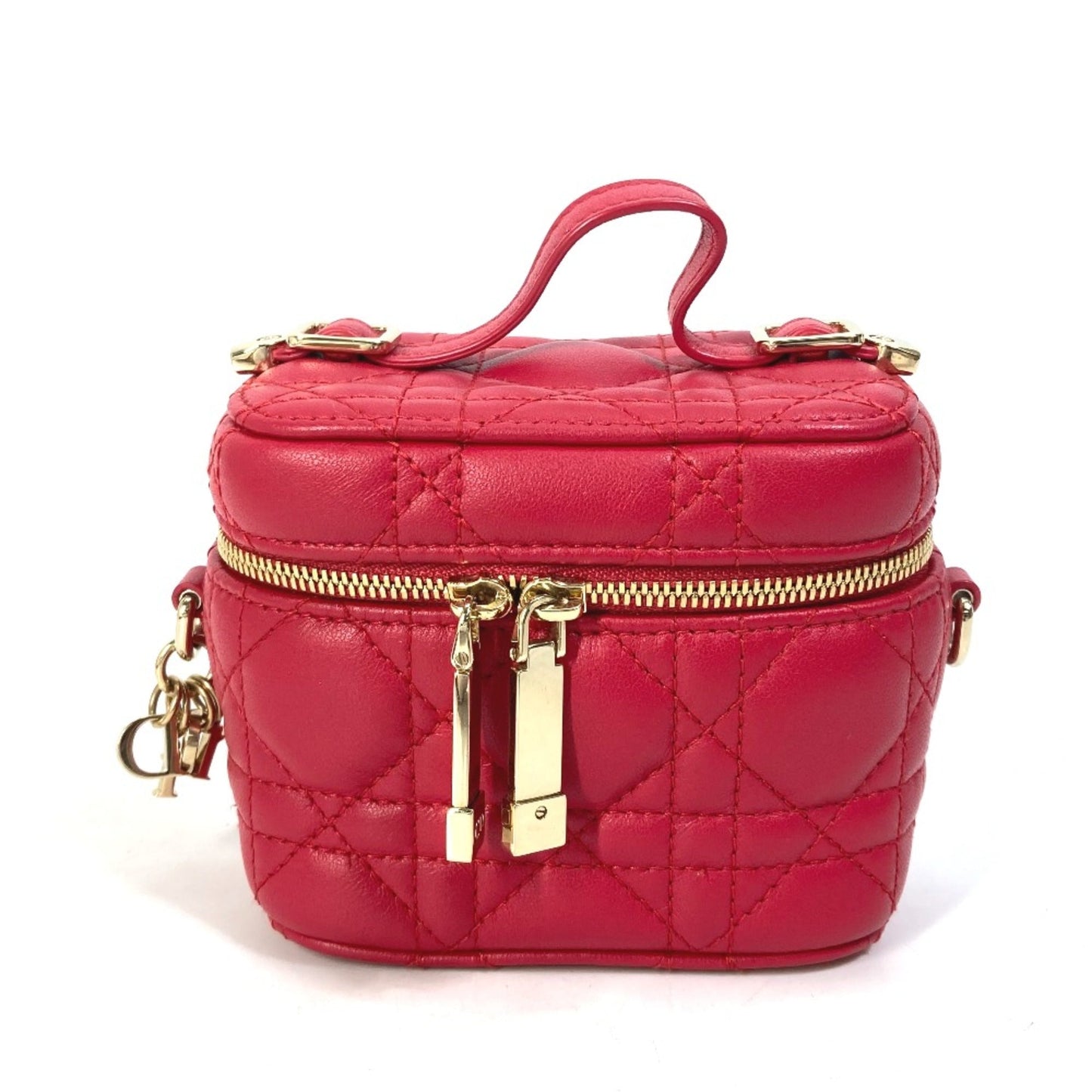Christian Dior Red Leather Handbag ()