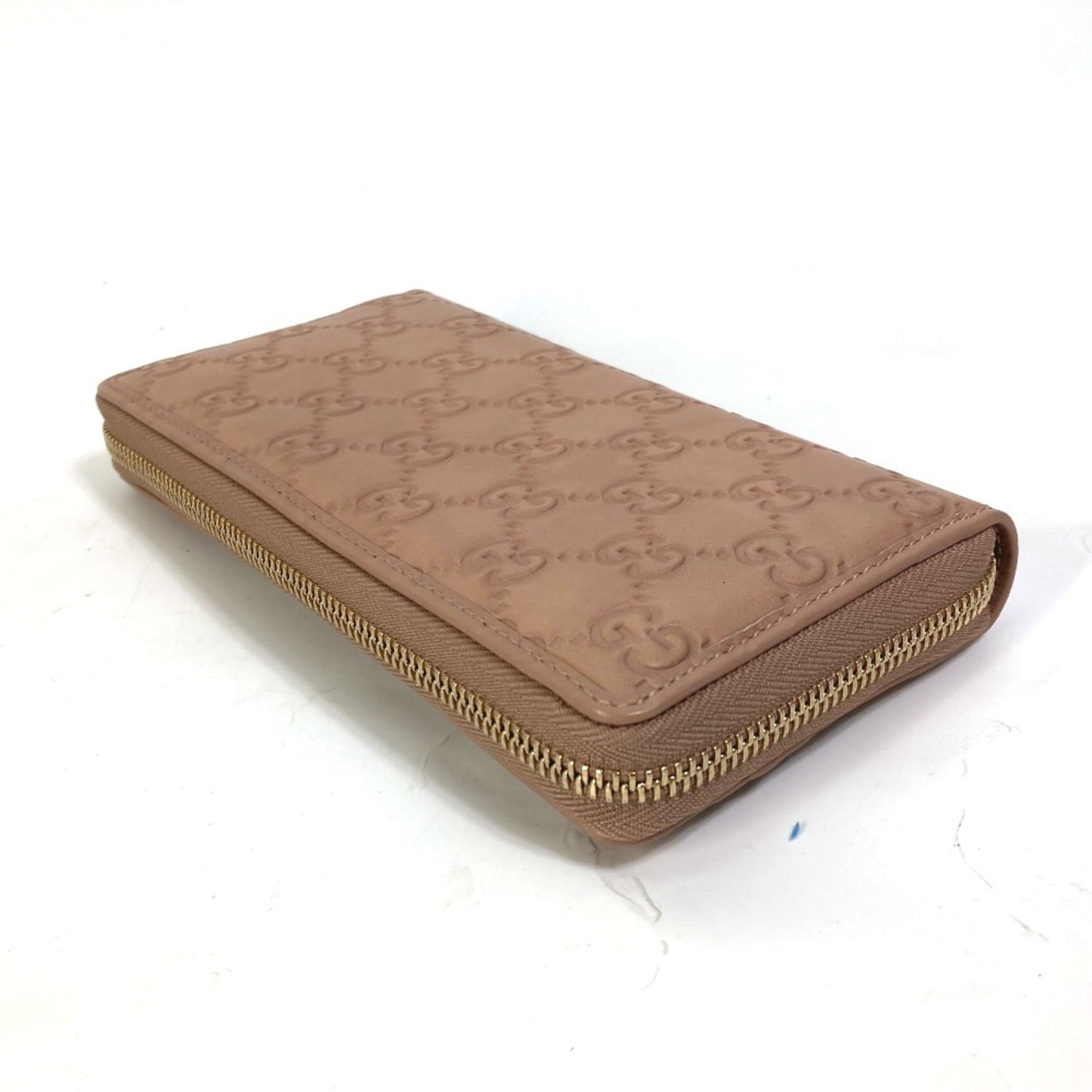 Gucci Pink Leather Long Wallet (Bi-Fold)