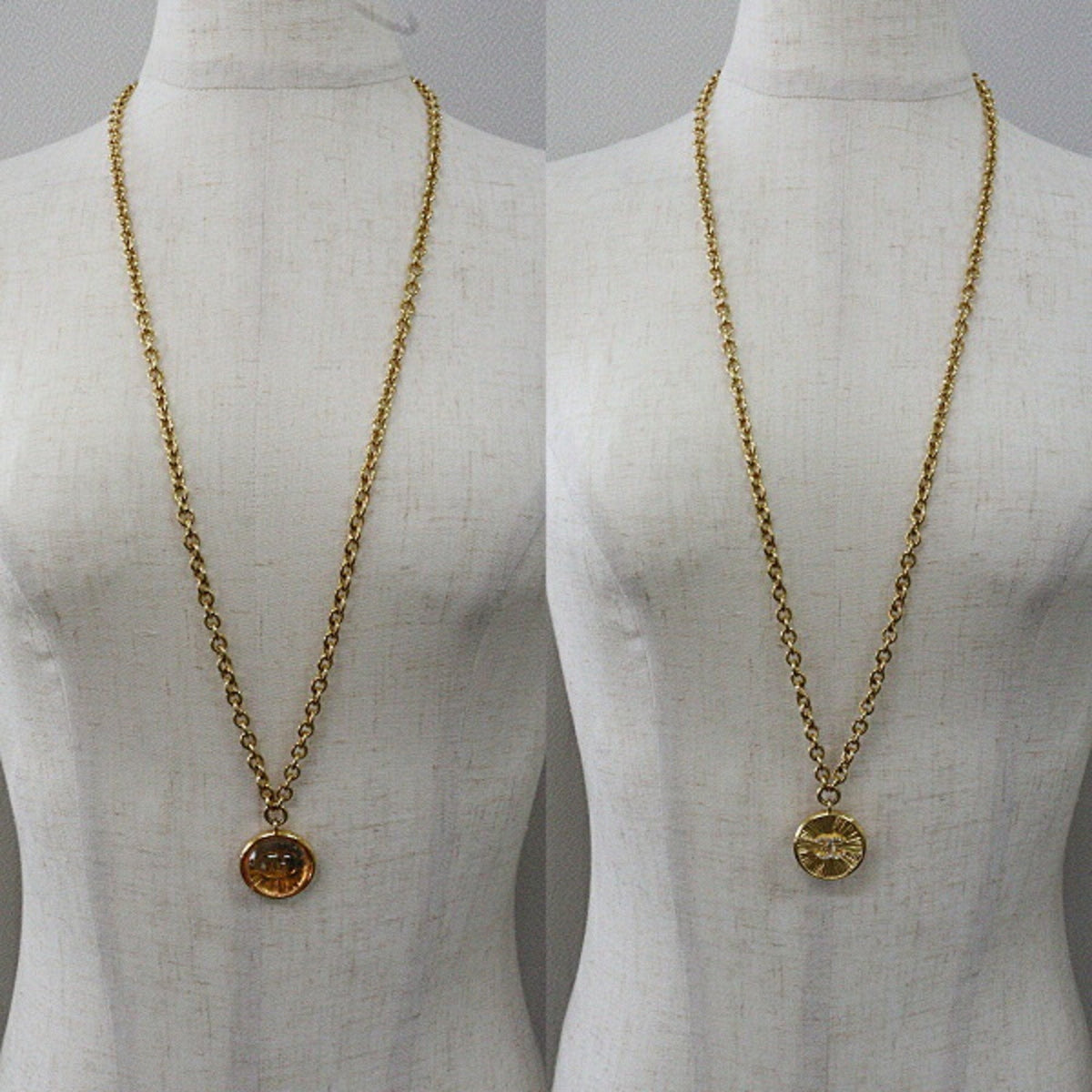 CHANEL L22A Brass Pendant