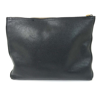 Gucci Black Leather Clutch Bag