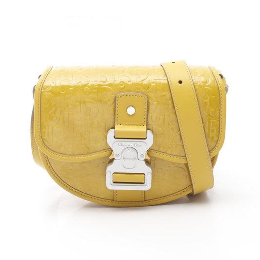 Christian Dior Yellow Patent Leather Shoulder Bag ()