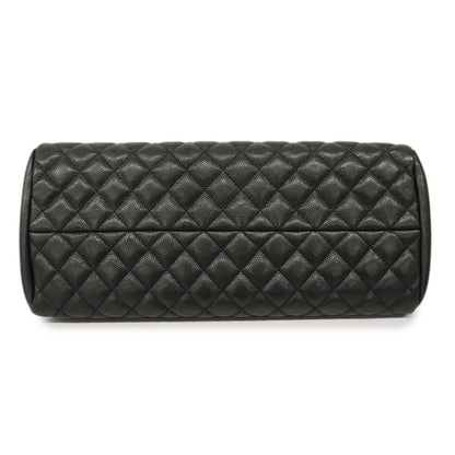CHANEL   Matelasse Chain Shoulder Women's Caviar Leather Shoulder Bag Black