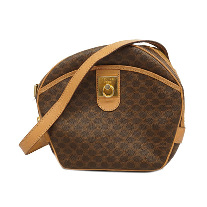 Celine  Macadam Shoulder Bag Women's PVC,Leather Shoulder Bag Brown