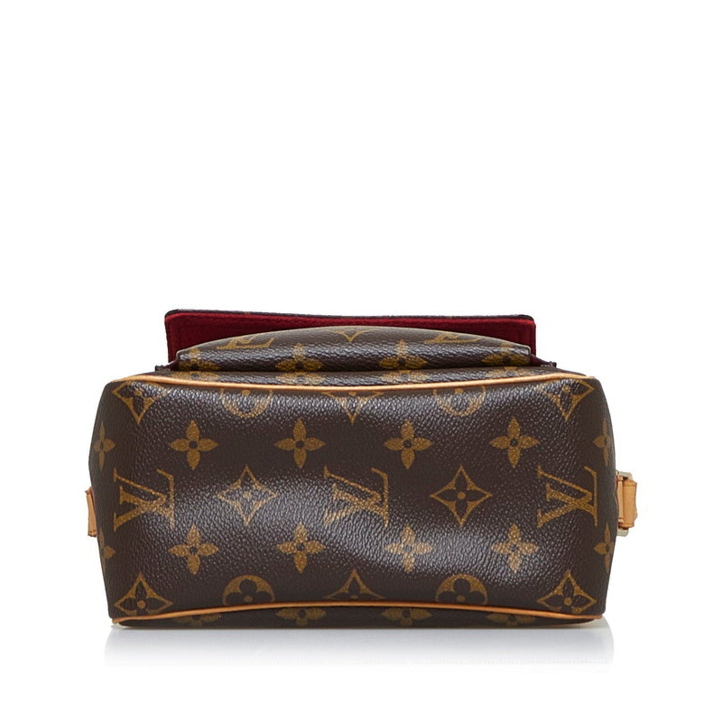 LOUIS VUITTON Monogram Vibasite PM Shoulder Bag M51165 Brown PVC Leather Ladies