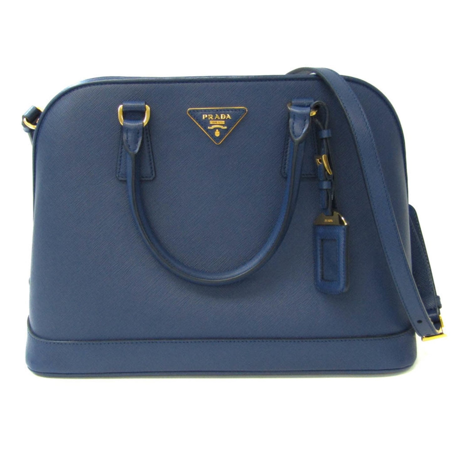 Prada BN2558 Women's Saffiano Lux HandBag,Shoulder Bag Bluette