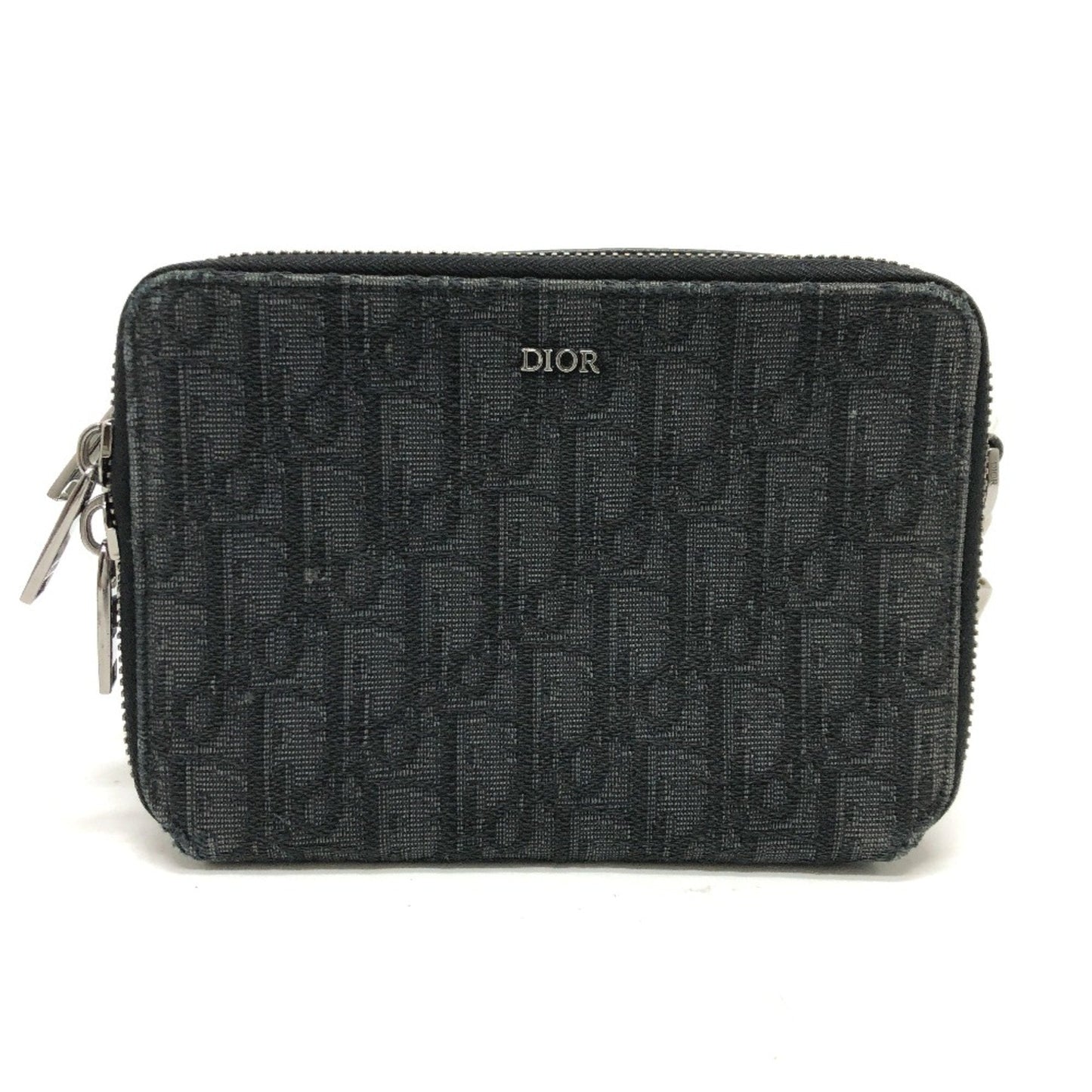Christian Dior Navy Cloth Shoulder Bag ()