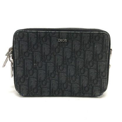 Christian Dior Navy Cloth Shoulder Bag ()