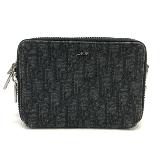 Christian Dior Navy Cloth Shoulder Bag ()