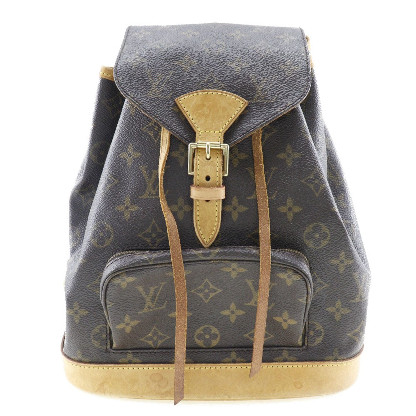 LOUIS VUITTON Montsouris MM rucksack daypack * junk M51136 monogram canvas brown SP0967 ladies