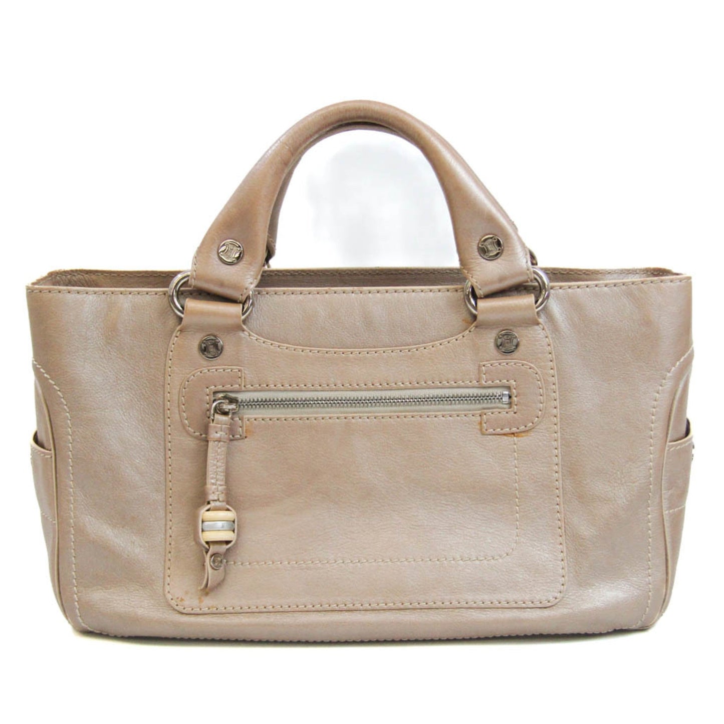 Celine Boogie Women's Leather Handbag Beige,Champagne
