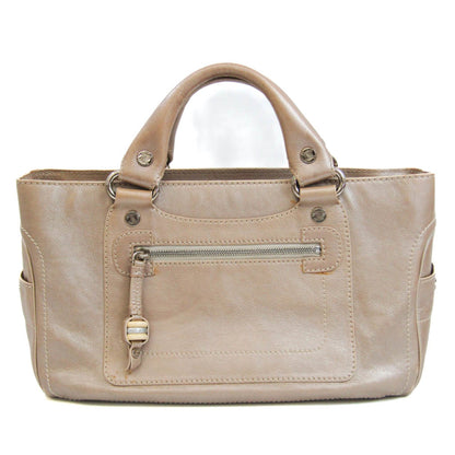 Celine Boogie Women's Leather Handbag Beige,Champagne