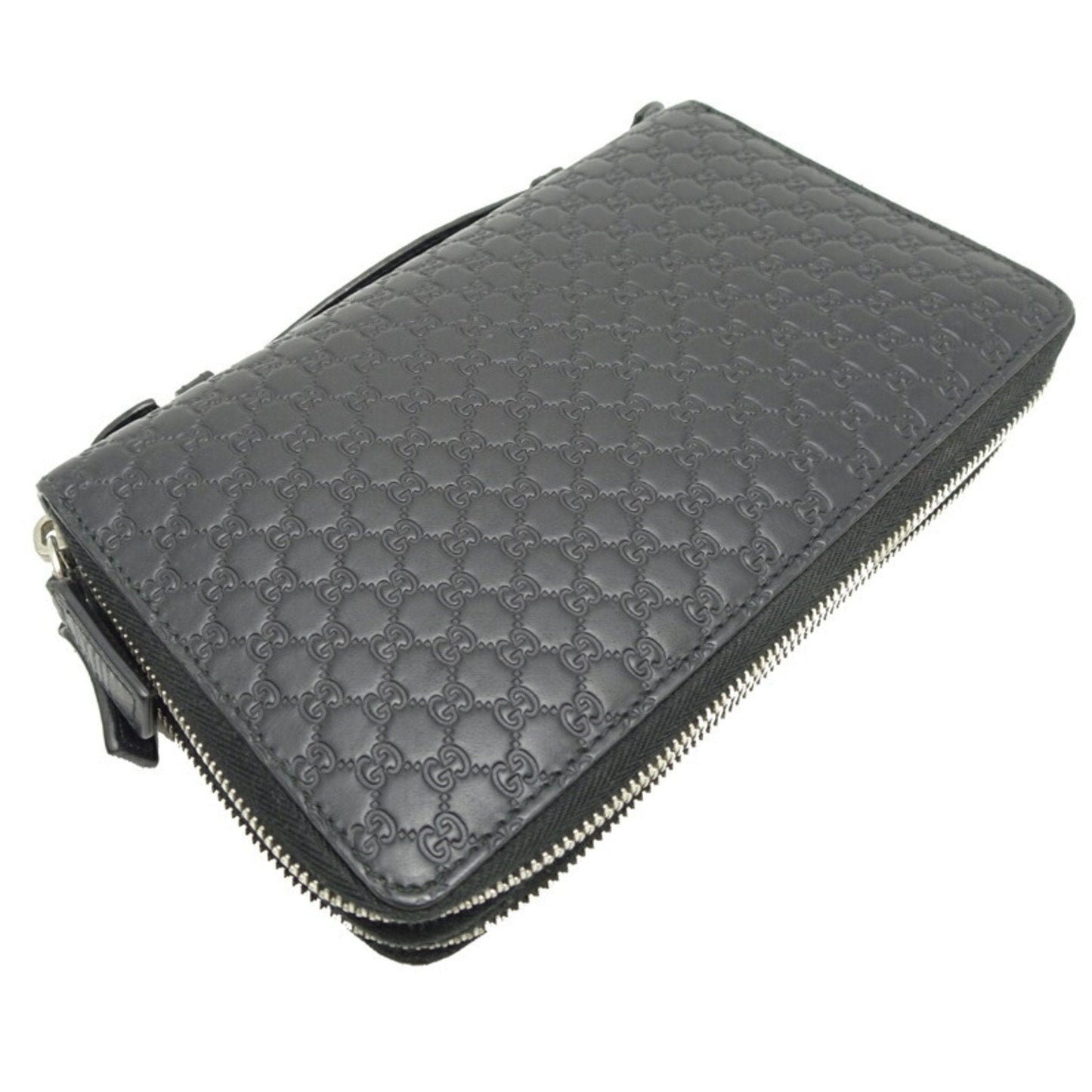 Gucci Black Leather Long Wallet (Bi-Fold)