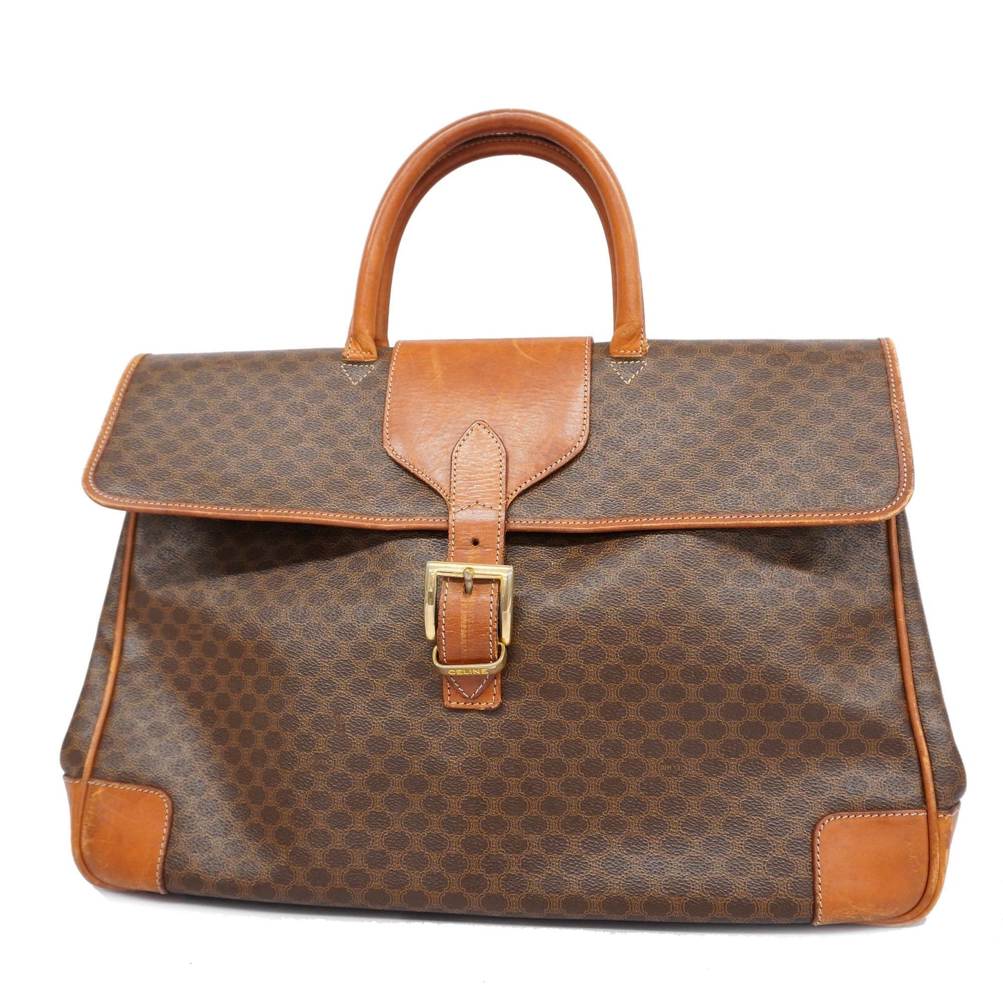 Celine  Macadam Handbag Women's PVC Handbag Brown