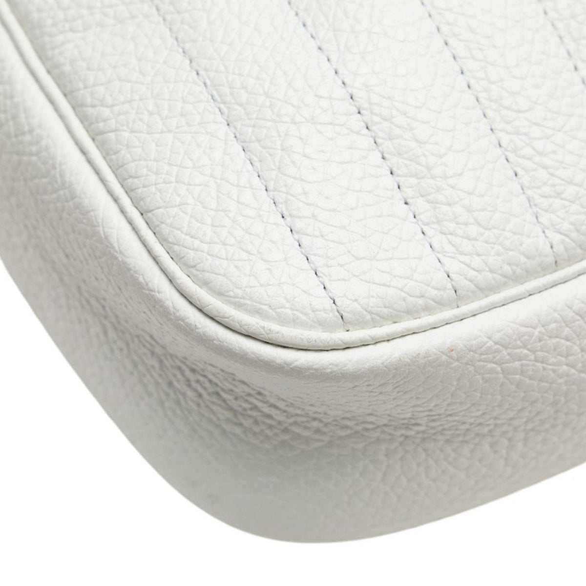 Christian Dior White Leather Shoulder Bag ()