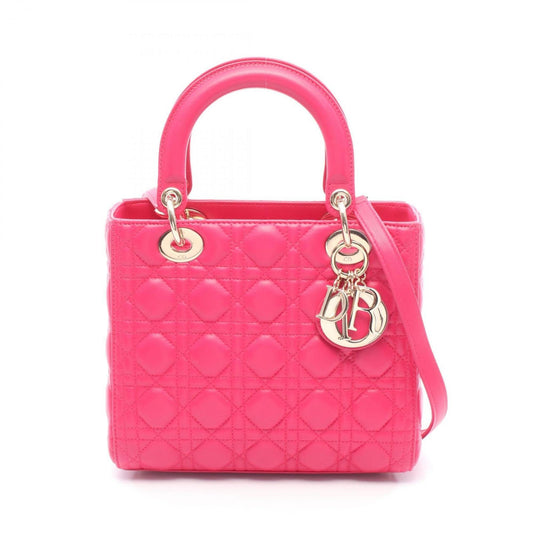 Christian Dior Pink Leather Handbag ()