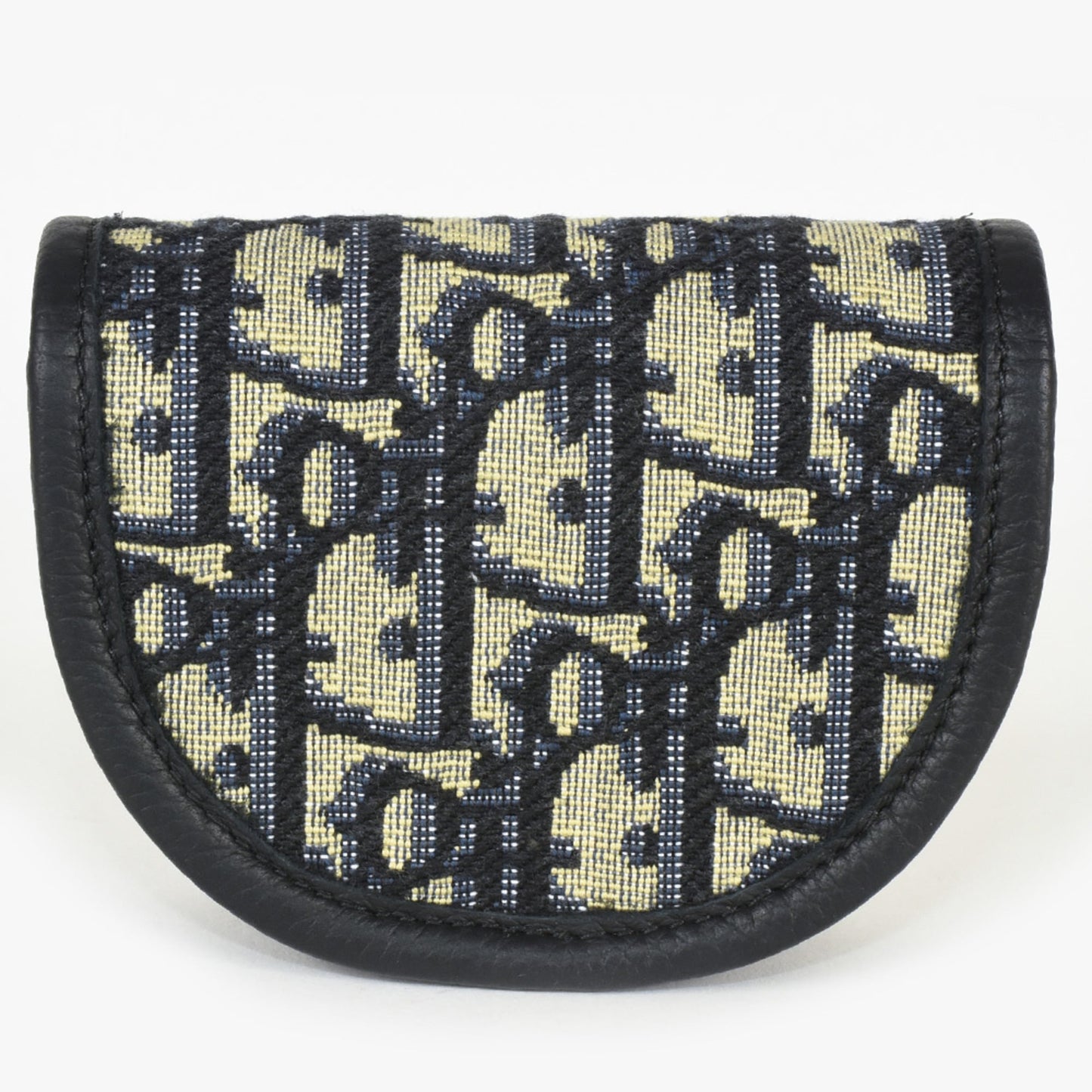 Christian Dior Trotter Navy Jacquard Leather Pouch ()