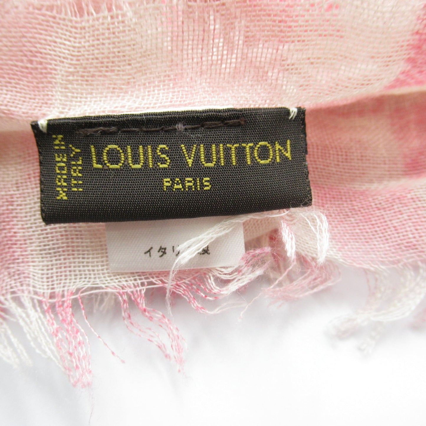 LOUIS VUITTON Scarf Pink Cashmere