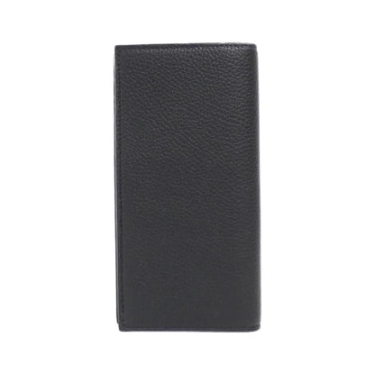 Gucci Black Leather Long Wallet (Bi-Fold)