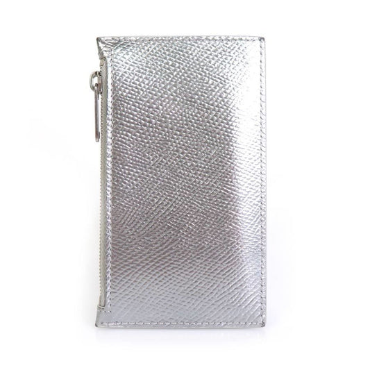 Celine coin case leather silver unisex h29458g