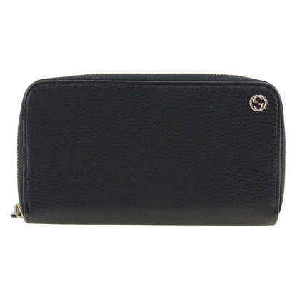 Gucci Black Leather Long Wallet (Bi-Fold) ()