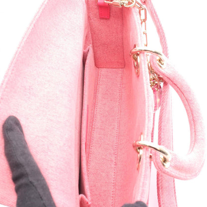 Christian Dior Pink Denim Handbag ()