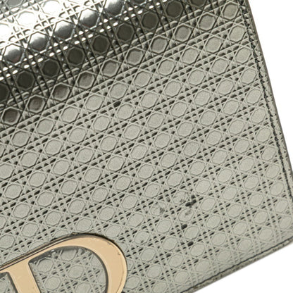 Christian Dior Silver Leather Shoulder Bag ()