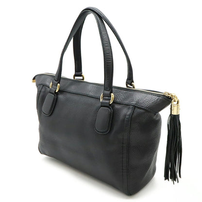 Gucci Soho Black Leather Handbag Tote Bag
