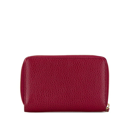Gucci Wine Leather Long Wallet (Bi-Fold)