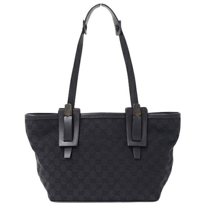 Gucci Black Gg Canvas Shoulder Bag Tote Bag ()
