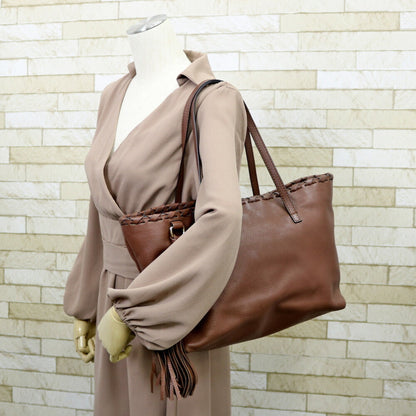 Gucci Shoulder Bag Bamboo Brown Ladies