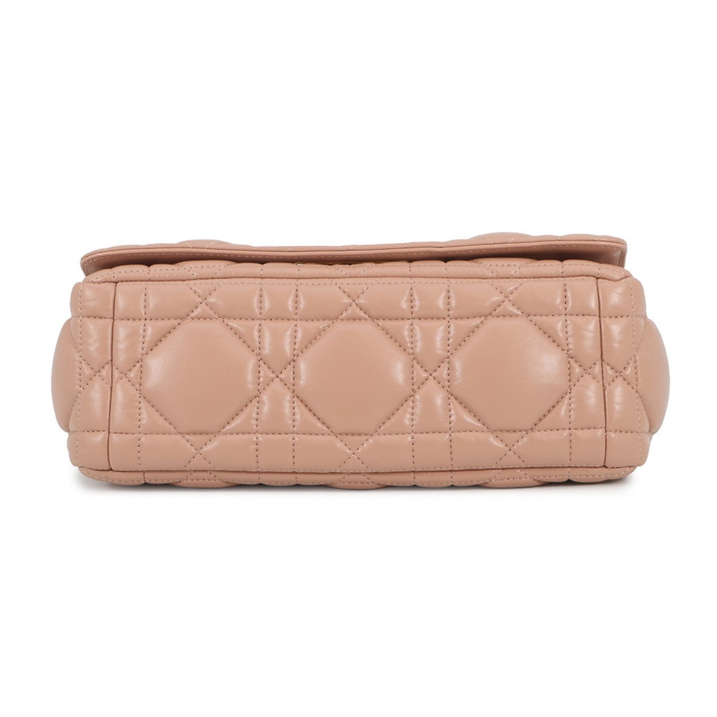 Christian Dior Pink Beige Leather Shoulder Bag ()