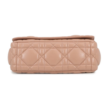 Christian Dior Pink Beige Leather Shoulder Bag ()
