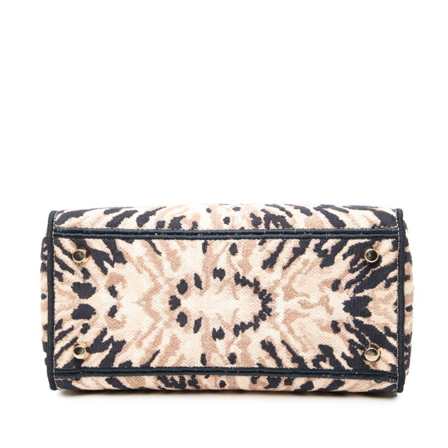 Christian Dior Navy Pink Canvas Handbag Shoulder Bag ()