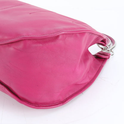 Christian Dior Pink Leather Handbag Shoulder Bag Tote Bag ()