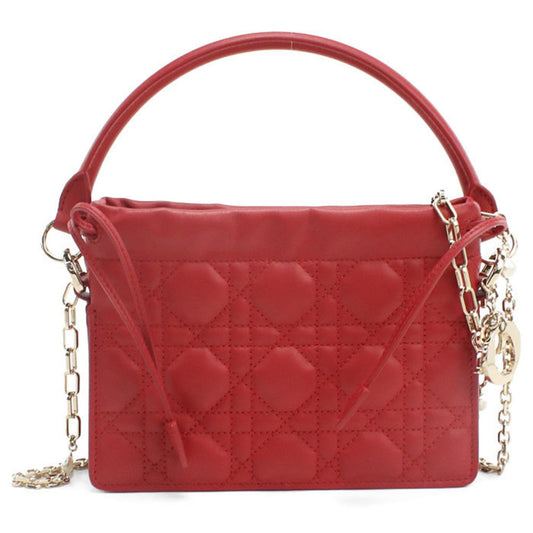 Christian Dior Red Color Leather Handbag ()