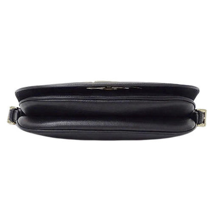 Gucci bag ladies shoulder leather black 161727
