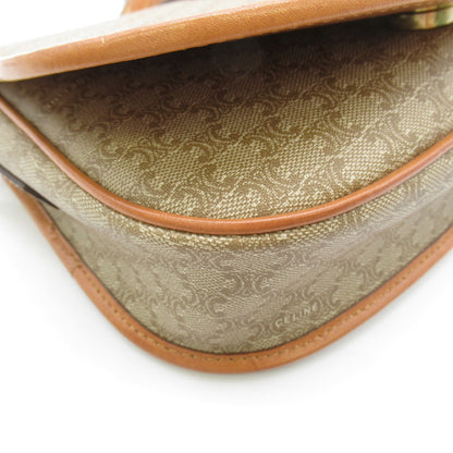 Celine Shoulder Bag Beige PVC coated canvas