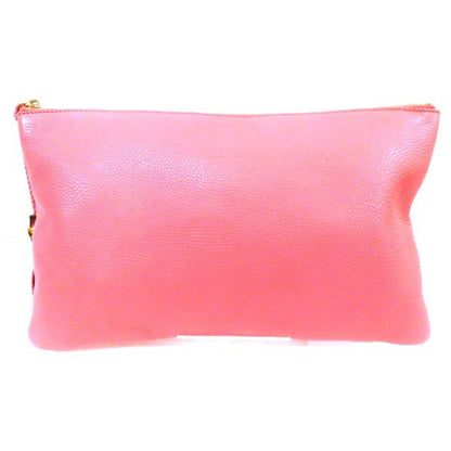 Gucci Bamboo Pink Leather Clutch Bag ()