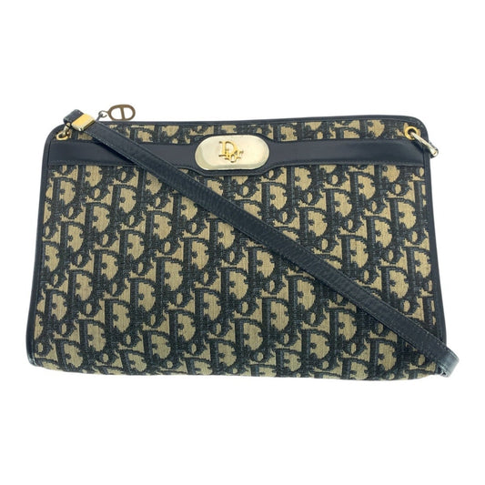 Christian Dior Navy Trotter Leather Shoulder Bag ()