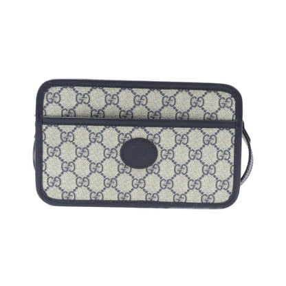 Gucci Beige Blue Gg Supreme Leather Shoulder Bag ()