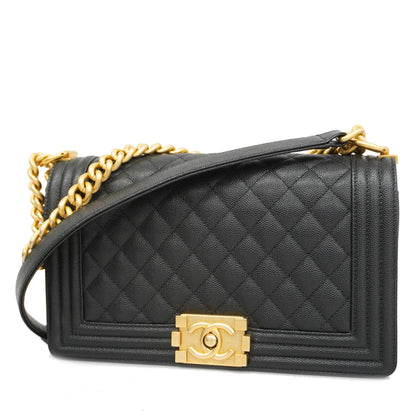 ChanelAuth  Boy  Chain Shoulder Women's