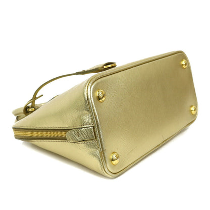 Prada Shoulder Bag Handbag Gold Ladies