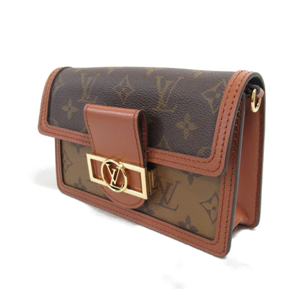 LOUIS VUITTON Portefeiulle Dauphine Shoulder Bag Brown Monogram Reverse PVC coated canvas M68746